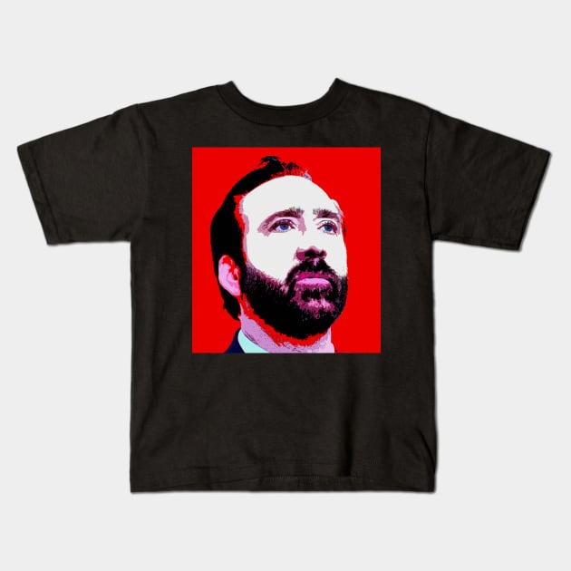 nicolas cage Kids T-Shirt by oryan80